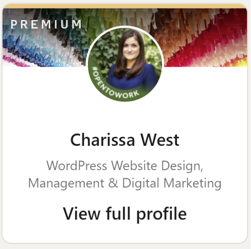 Charissa West - Open to Work - WordPress Management - LinkedIn